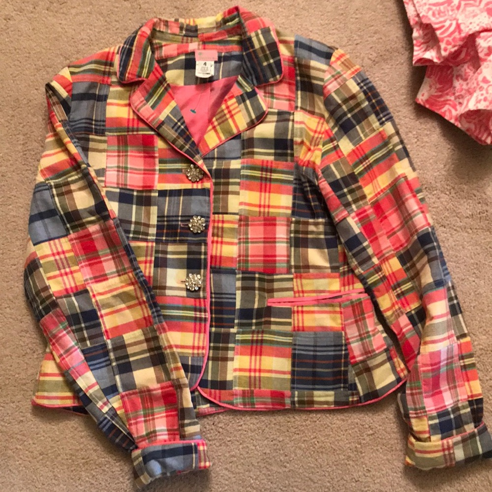 Molly B plaid jacket size 4